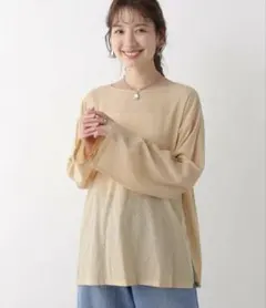 《美品》LEPSIM シアーブラウス　春夏　プルオーバー　透け感のサムネイル