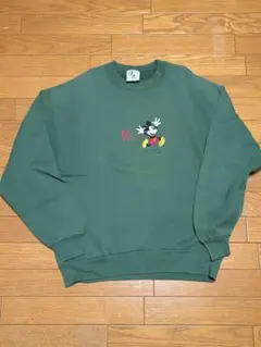 ミッキーマウス　スウェット　ディズニー　90s アメ製　USA アメカジ　古着