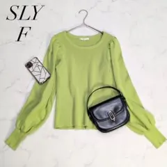 スライ/ニット/リブパフスリーブ/Fサイズ/コンパクトトップスのサムネイル