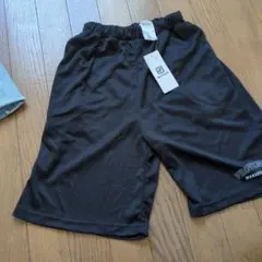 160cm 黒 ハーフパンツ ポリエステル