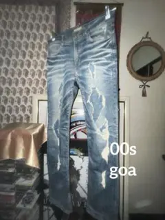 goa フレアデニム ダメージ加工 亜熱帯系 裏原系 ラッパー swagのサムネイル