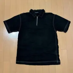 COMME des GARCONS HOMME ジップ ポロシャツ ブラックのサムネイル