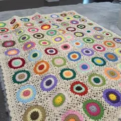 手編みブランケット