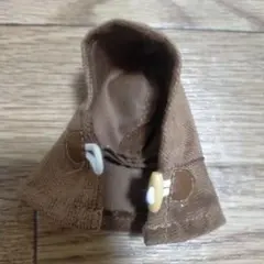 フード付き羽織りブラウン