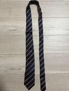 Aquascutum アクアスキュータム ネクタイ ネイビー ストライプ