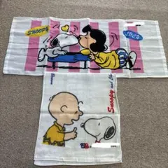 ✨美品✨スヌーピー 銀行 非売品 粗品 タオル 　2枚セット まとめ