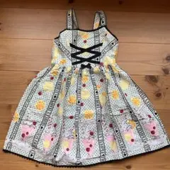 122.Shirley Temple パフェプリントワンピース120cm