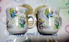 【新品】ダッフィー20周年　スーベニアカップ　2個　カラフルハピネス