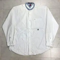 TOMMY HILFIGER バンドカラーシャツ Lサイズ