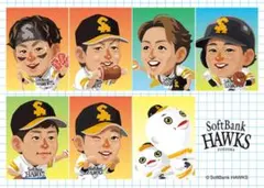 福岡ソフトバンクホークス ホークスTVQコラボステッカーE