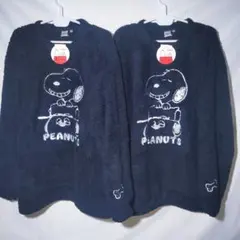 新品 ペアルック トレーナー XL スヌーピー オラフ ピーナッツ ボア 刺繍