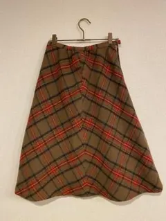 チェックスカートmamaikuko de paris古着70s80s90sのサムネイル
