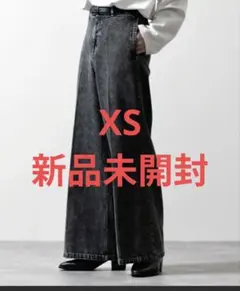 【CLEL】ヴィンテージデザイン フレアデニムパンツ ブラック XS