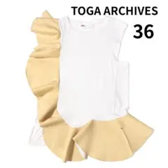 TOGA ARCHIVES】アシンメトリーノースリーブブラウス 新品タグ付き 