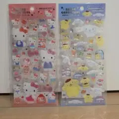 サンリオ　クリアキャンディシール　ハローキティー　ポムポムプリン　シナモン