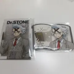 ドクターストーン 読書の秋編 缶バッジ 長方形 BOOK型 ゼノ