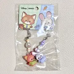 海外 MINISO ズートピア ニック ジュディ キーホルダー 2点セット