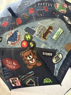 ヒステリックミニ　デニムパッチワーク柄　子ども用傘　レア