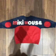 【MIKI HOUSE】ミキハウス　バックロゴ　　トレーナー　①