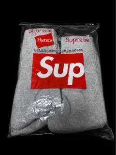 【新品未開封】Supreme × Hanes Crew Socks 4足セット