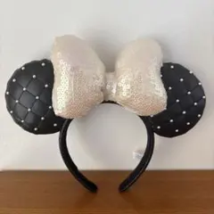 Disney Resort ミニー カチューシャ キルティング パール