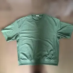クルーネック 半袖Tシャツ グリーン Mサイズのサムネイル