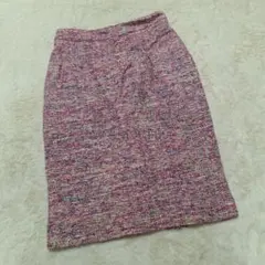 RUTY PARIS シルク ツイード タイト スカート【M】ヴィンテージ