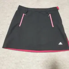 adidas レディース ゴルフスカート ブラック/レッド