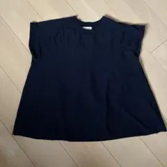 ZUCCA ネイビーフレンチスリーブカットソーTシャツ Mサイズのサムネイル