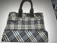 チェック柄トートバッグ