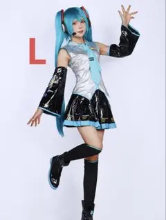 初音ミク 風コスプレ衣装　Lサイズ　新品未使用のサムネイル
