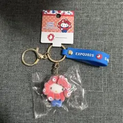 ハローキティ なりきり キーホルダー ミャクミャク 万博 サンリオ