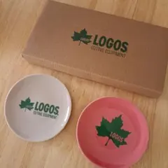 【未使用】LOGOS プレート2枚セット （ピンク・ベージュ）約12㎝のサムネイル