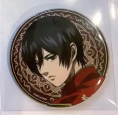 進撃の巨人 ミカサ　缶バッジ カラオケの鉄人 フェニックス