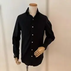 フィナモレ／コットンシャツ／ネイビー／38 15