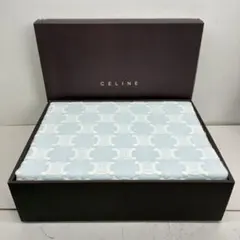 K◆CELINE マカダム柄 ライトブルー 綿毛布 140×200㎝のサムネイル