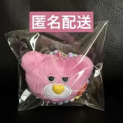 mojojojo ビーズチェーン付きフェイスマスコット　ピンク　くま