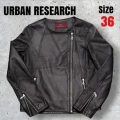 URBAN RESEARCH ラムレザー シングルライダースジャケット M - メルカリ