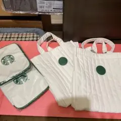 スタバ 福袋 2024 トートバッグ2点 マルチケース2点