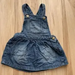 【値下】GAP デニムジャンパースカート 80 ブルマ付き　ベビーギャップ
