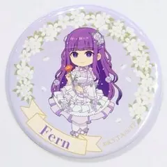 フェルン　ミニキャラ　缶バッジ　フリーレンカフェ　Flower Garden