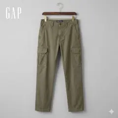 Gap カーゴボトムス オリーブカーキ M コットン アウトドア メンズのサムネイル
