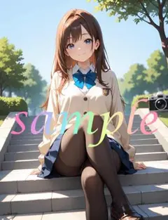 c868 かわいい イラスト アニメ A4ポスター