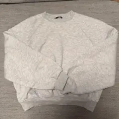 ZARA スウェット グレー ラグランスリーブ