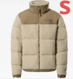 新品ノースフェイス　ヌプシ　シェルパ　ダウンジャケット　ベージュ　S