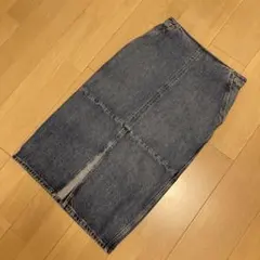 【トミーヒルフィガー】デニム タイトスカート フロントスリット