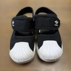 adidas 14 ブラックサンダルベルクロ
