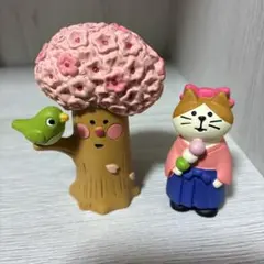 DECOLE concombre メジロと桜　ハイカラさん猫セット❣️