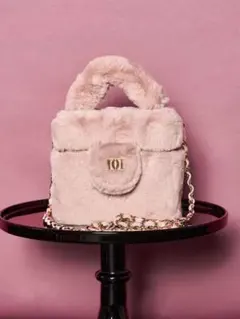 Darich ダーリッチ ファースクエアミニバッグ バニティ ピンク PNK