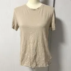 フォーエバー21 Tシャツ 半袖 薄茶 無地 【S】 シンプル メロウ加工のサムネイル